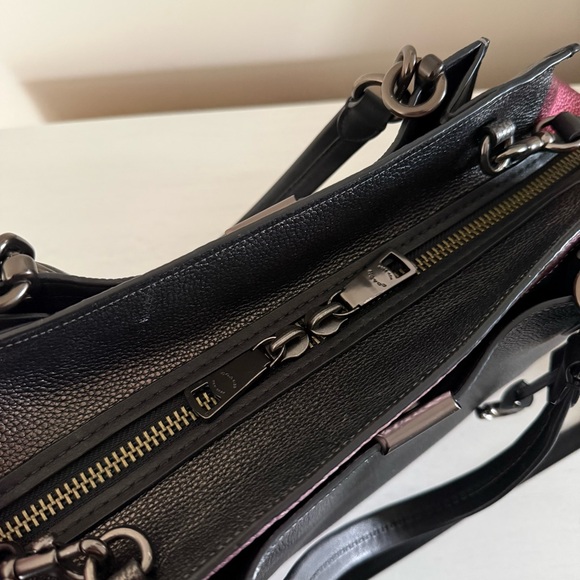 Coach Dreamer 36 in Metallic Colorblock Pebbled Leather - Picture 11 of 16